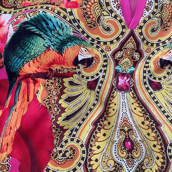 TED BAKER Aalia Toucan Print Paisley Tunic Dress - Ted’s size 2 (US size 6) - Picture 7 of 12